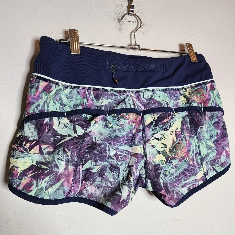 Lululemon Run:‎ Speed Short *4-way Stretch Iridescent Multi / Deep Navy
